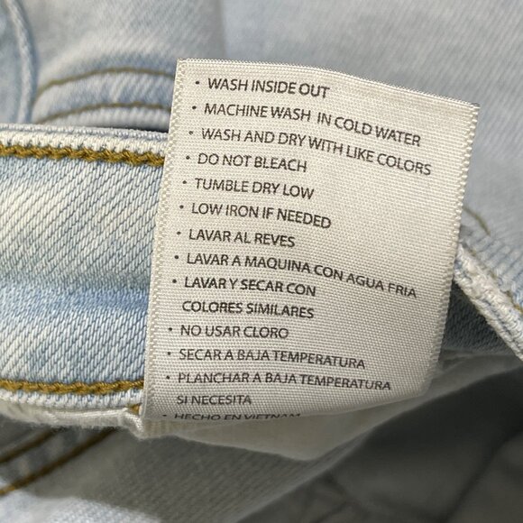 Kancan Jeans Estilo Skinny Light Wash Size 29 Raw Hem Stretch High Rise - Picture 5 of 5